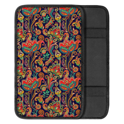 Indian Paisley Pattern Print Car Center Console Cover