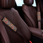 Indian Paisley Pattern Print Car Seat Belt Covers