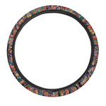 Indian Paisley Pattern Print Car Steering Wheel Cover