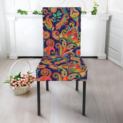Indian Paisley Pattern Print Dining Chair Slipcover