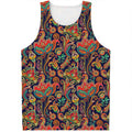 Indian Paisley Pattern Print Men's Tank Top