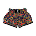 Indian Paisley Pattern Print Muay Thai Boxing Shorts