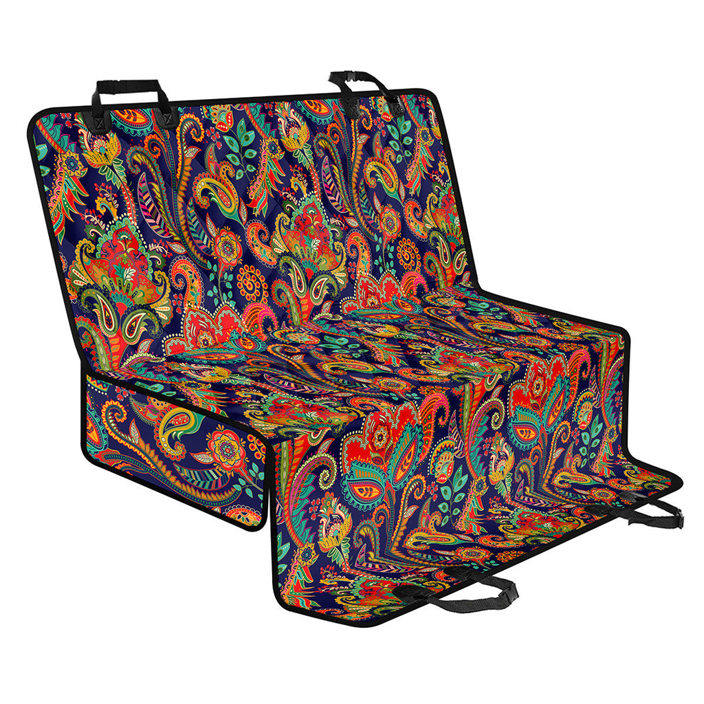 Indian Paisley Pattern Print Pet Car Back Seat Cover