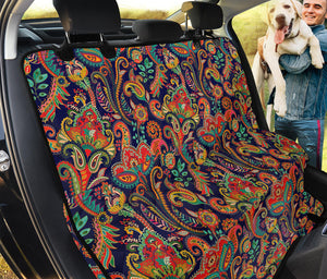 Indian Paisley Pattern Print Pet Car Back Seat Cover