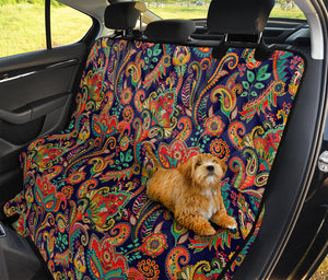 Indian Paisley Pattern Print Pet Car Back Seat Cover