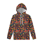 Indian Paisley Pattern Print Pullover Hoodie