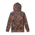 Indian Paisley Pattern Print Pullover Hoodie