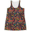 Indian Paisley Pattern Print Women's Racerback Tank Top