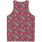 Indian Patchwork Pattern Print Men's Tank Top
