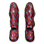 Indian Patchwork Pattern Print Muay Thai Shin Guard
