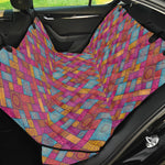 Indian Patchwork Pattern Print Pet Car Back Seat Cover