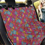 Indian Patchwork Pattern Print Pet Car Back Seat Cover