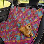 Indian Patchwork Pattern Print Pet Car Back Seat Cover