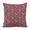 Indian Patchwork Pattern Print Pillow Cover