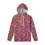 Indian Patchwork Pattern Print Pullover Hoodie