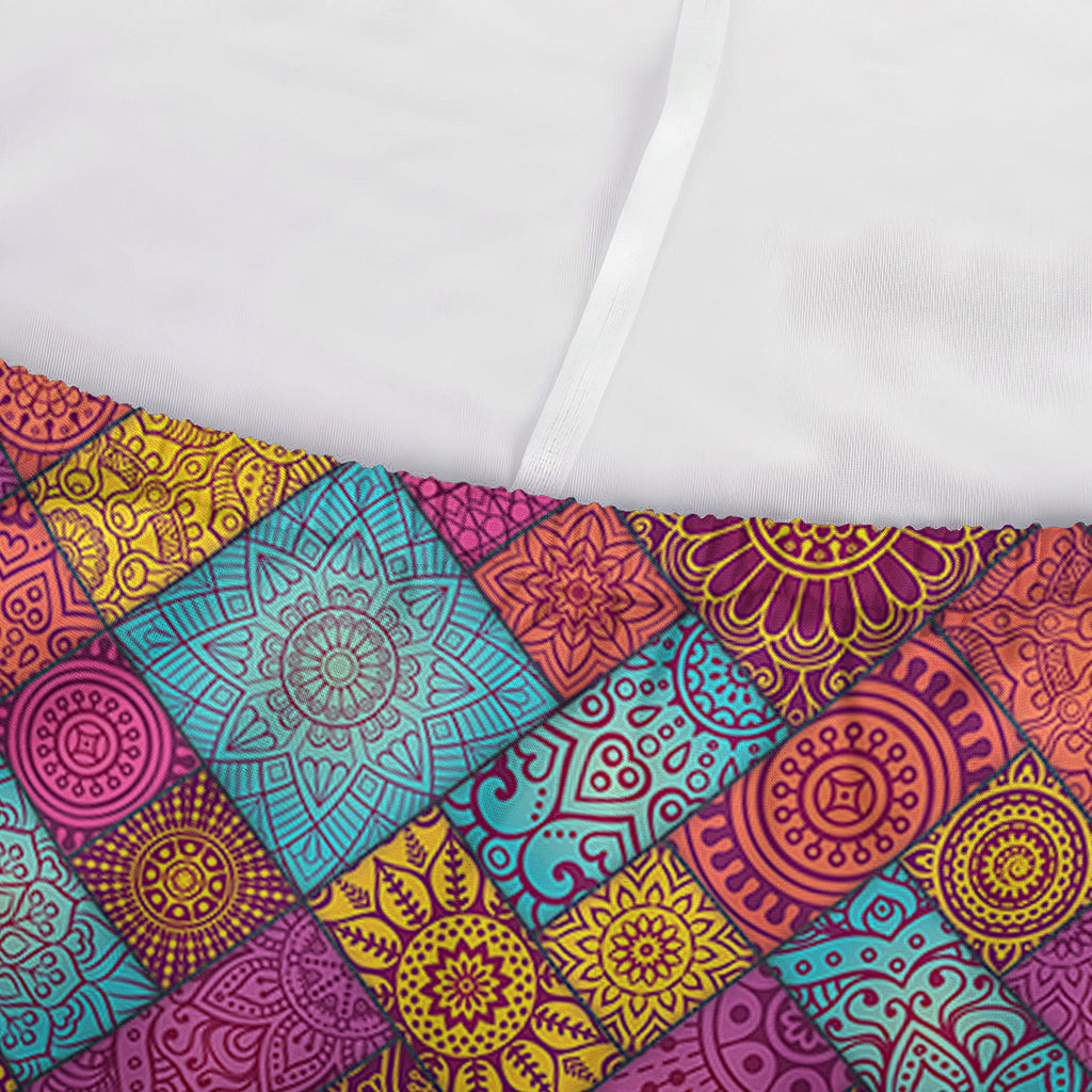 Indian Patchwork Pattern Print Sofa Cover