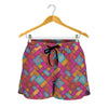 Indian Patchwork Pattern Print Women's Shorts