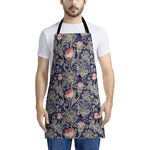 Indian Rose Paisley Pattern Print Apron