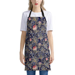 Indian Rose Paisley Pattern Print Apron