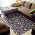 Indian Rose Paisley Pattern Print Floor Mat