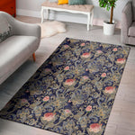 Indian Rose Paisley Pattern Print Area Rug