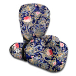 Indian Rose Paisley Pattern Print Boxing Gloves