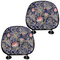 Indian Rose Paisley Pattern Print Car Headrest Covers