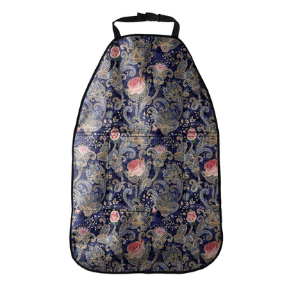 Indian Rose Paisley Pattern Print Car Seat Organizers