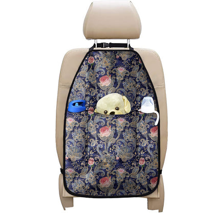 Indian Rose Paisley Pattern Print Car Seat Organizers