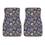 Indian Rose Paisley Pattern Print Front Car Floor Mats