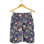 Indian Rose Paisley Pattern Print Men's Shorts