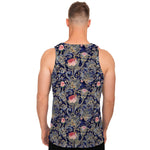 Indian Rose Paisley Pattern Print Men's Tank Top