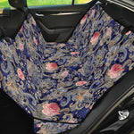 Indian Rose Paisley Pattern Print Pet Car Back Seat Cover
