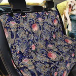 Indian Rose Paisley Pattern Print Pet Car Back Seat Cover