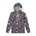 Indian Rose Paisley Pattern Print Pullover Hoodie