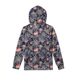 Indian Rose Paisley Pattern Print Pullover Hoodie
