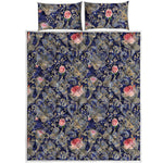 Indian Rose Paisley Pattern Print Quilt Bed Set