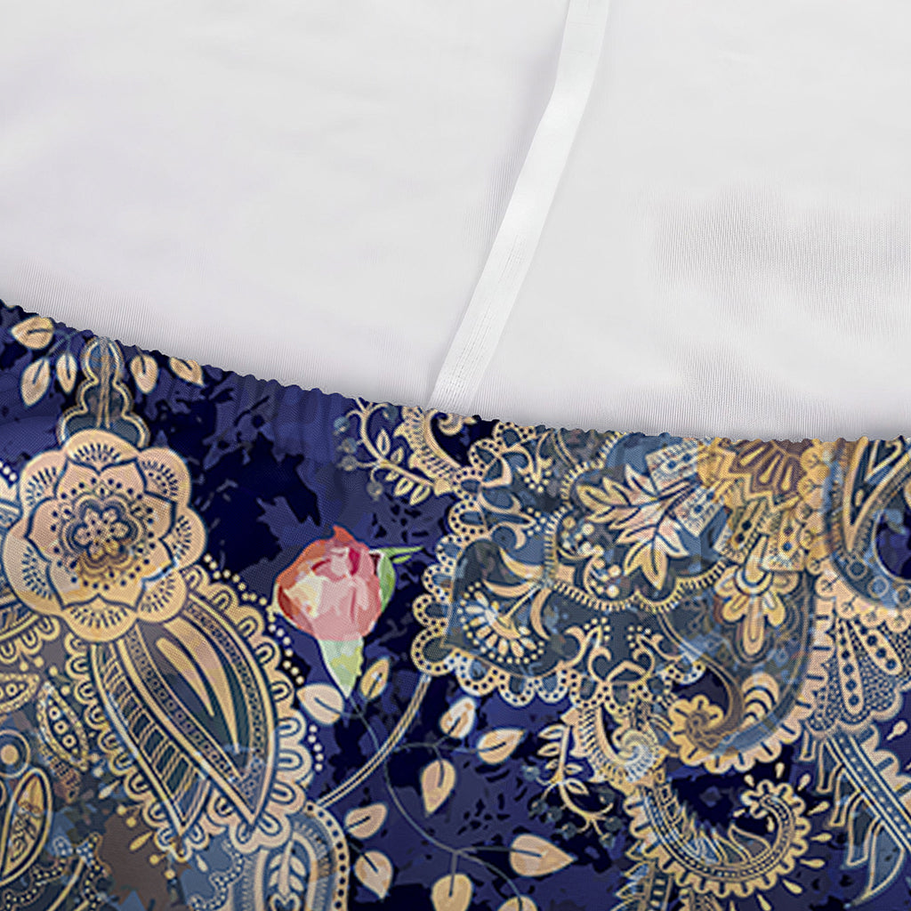 Indian Rose Paisley Pattern Print Sofa Cover