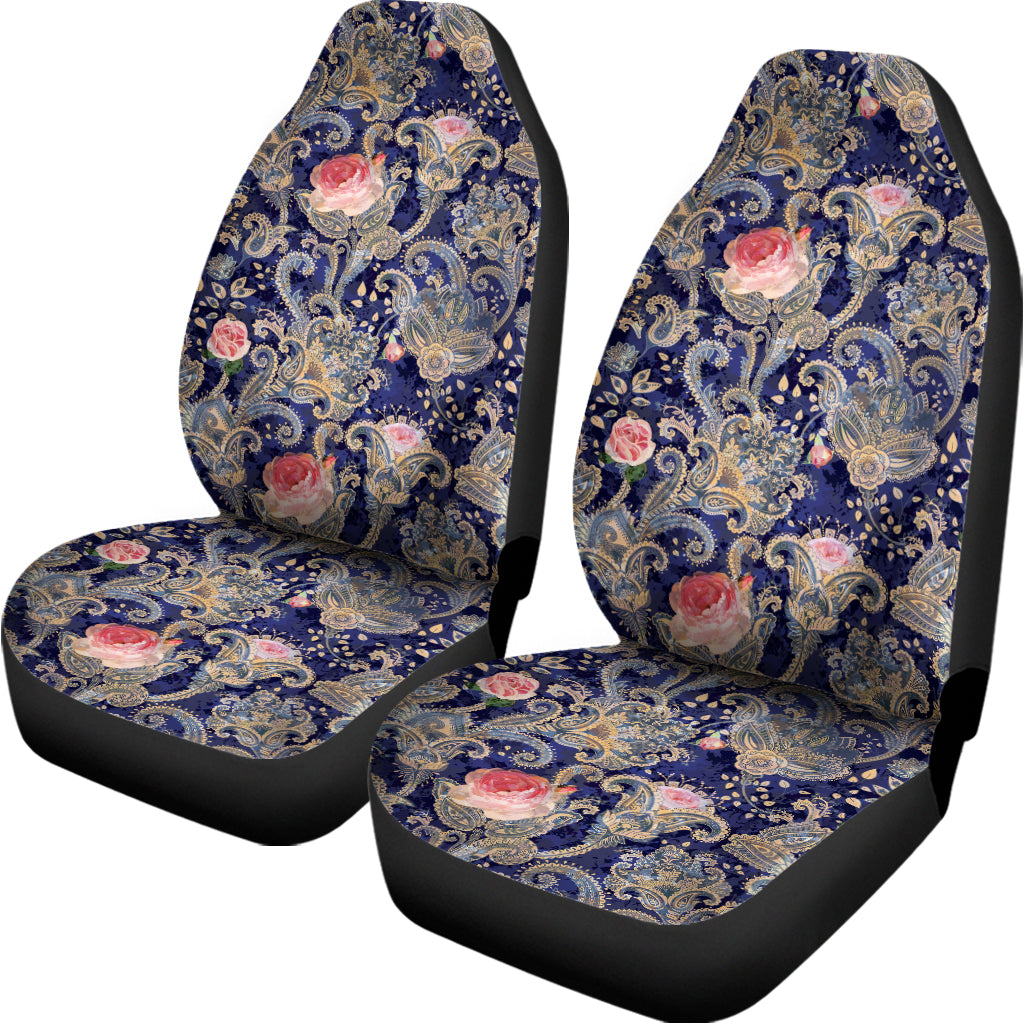 Indian Rose Paisley Pattern Print Universal Fit Car Seat Covers