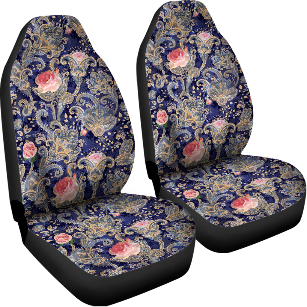 Indian Rose Paisley Pattern Print Universal Fit Car Seat Covers