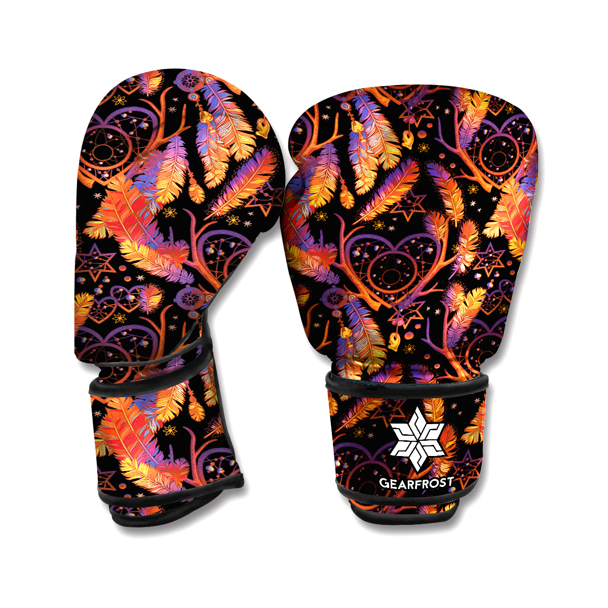 Indian Tribal Dream Catcher Print Boxing Gloves