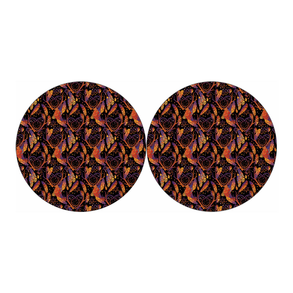 Indian Tribal Dream Catcher Print Car Coasters