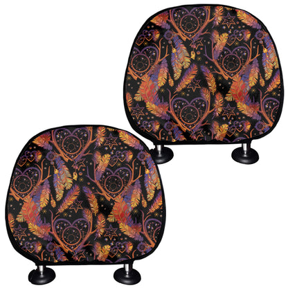 Indian Tribal Dream Catcher Print Car Headrest Covers