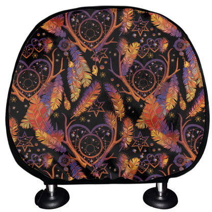 Indian Tribal Dream Catcher Print Car Headrest Covers