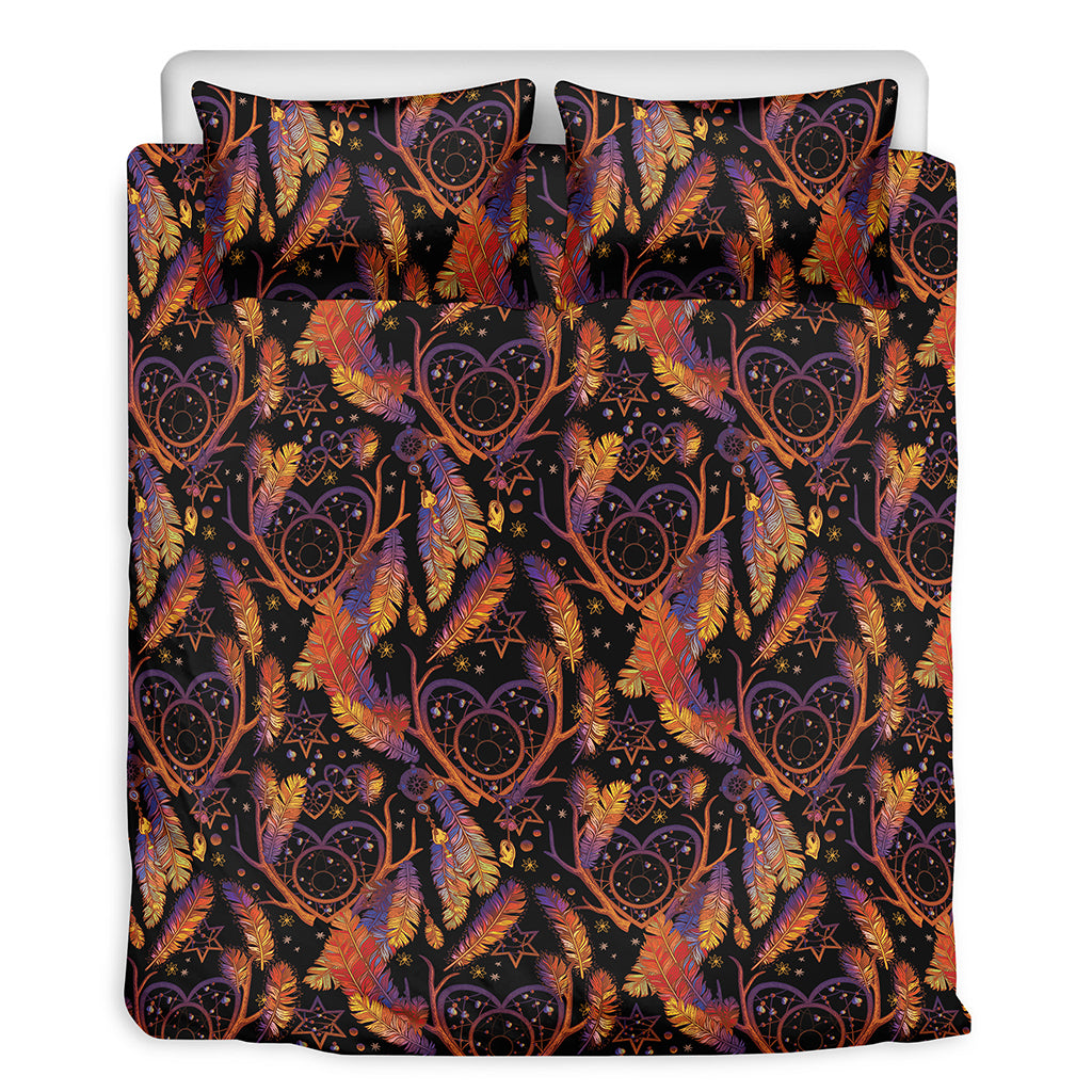 Indian Tribal Dream Catcher Print Duvet Cover Bedding Set