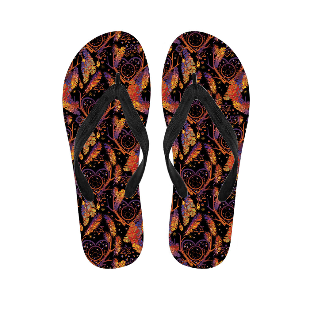 Indian Tribal Dream Catcher Print Flip Flops