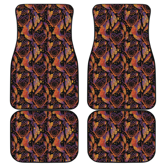 Indian Tribal Dream Catcher Print Front and Back Car Floor Mats