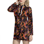 Indian Tribal Dream Catcher Print Hoodie Dress