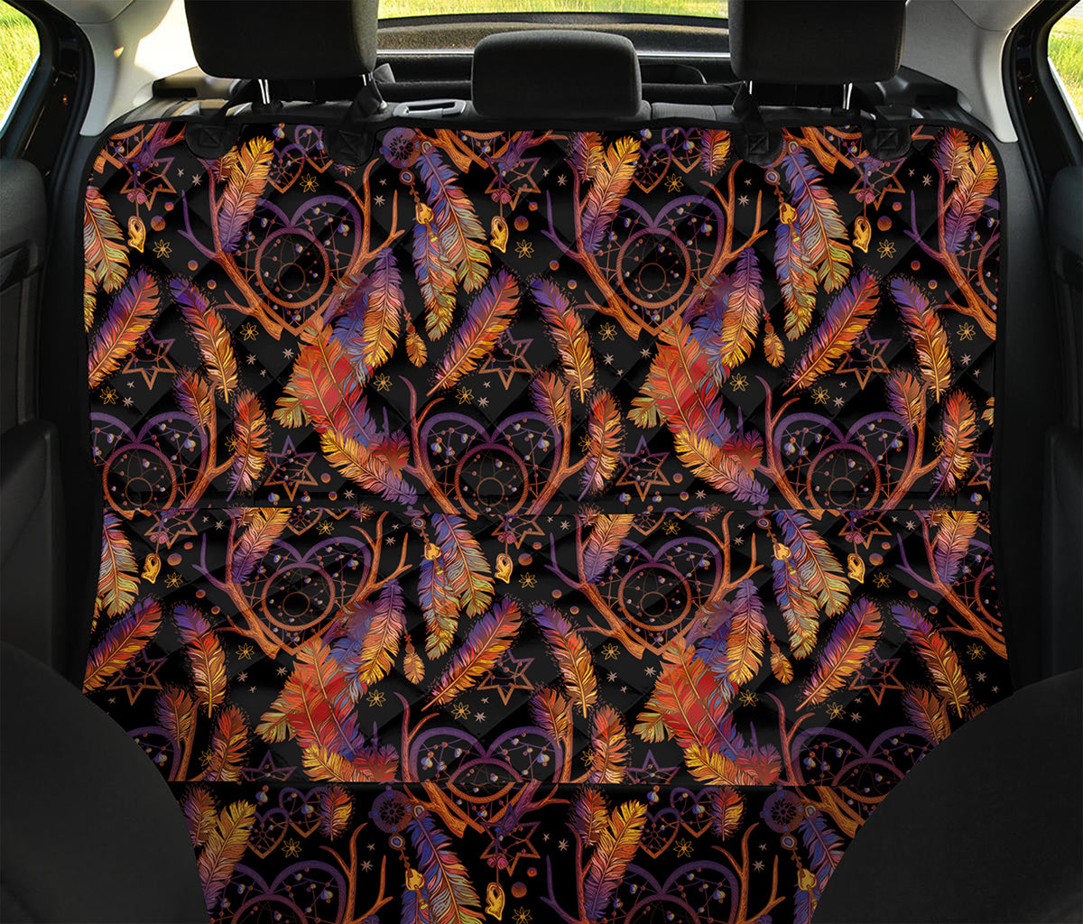 Indian Tribal Dream Catcher Print Pet Car Back Seat Cover