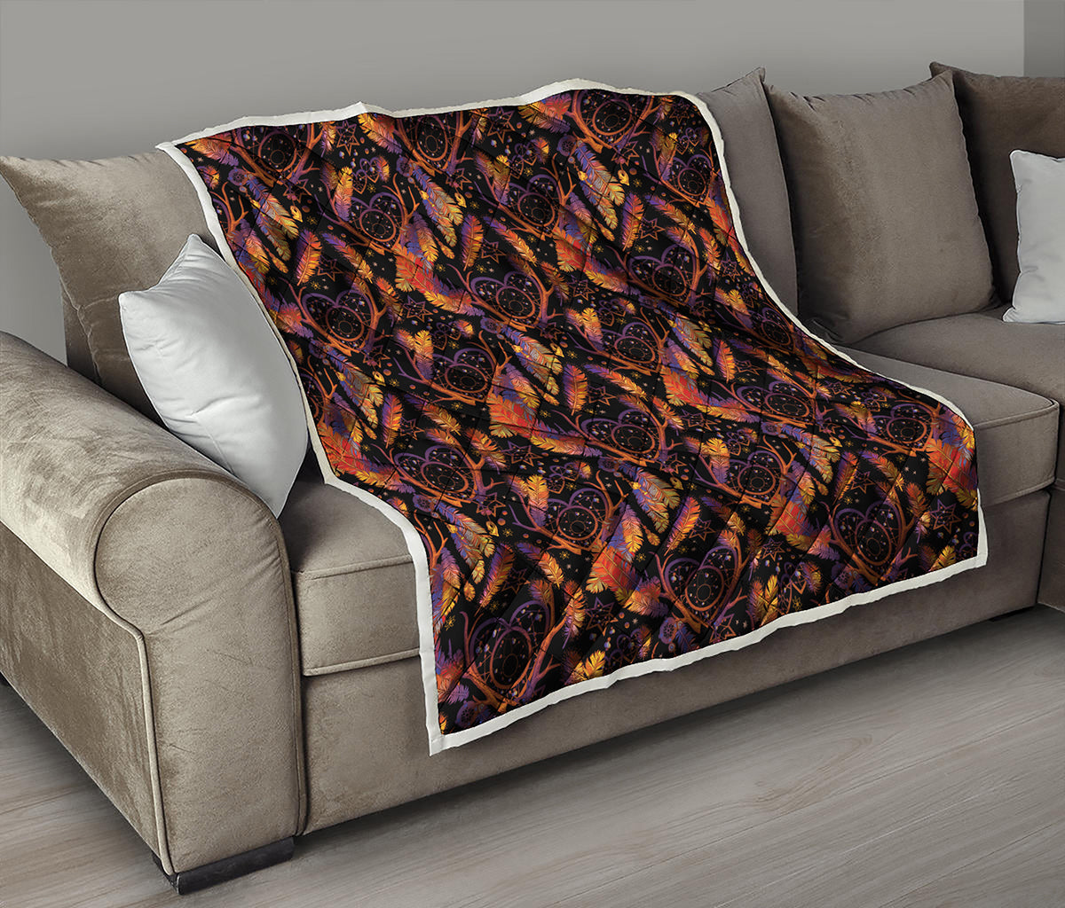 Indian Tribal Dream Catcher Print Quilt